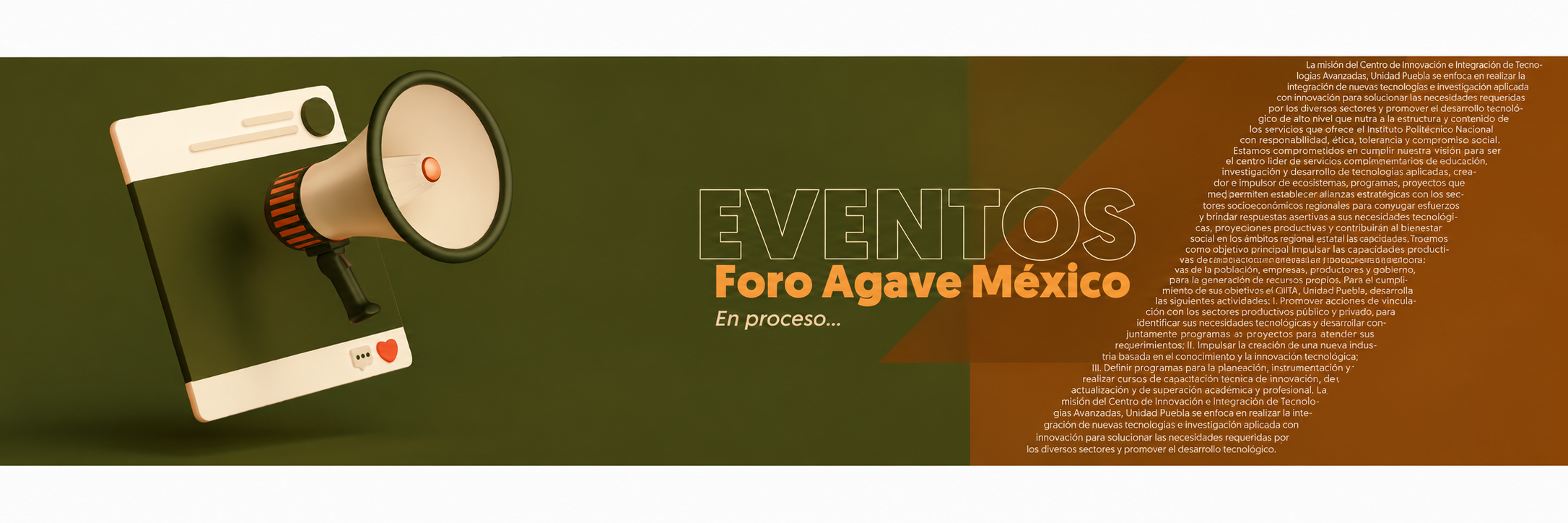Sección eventos  CIITA Puebla
